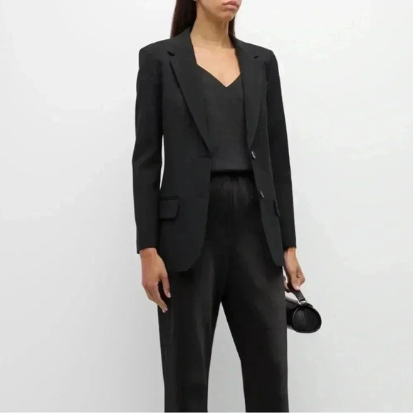 Joseph Jackets & Blazers - Joseph Paris Black Tailored Blazer Wool Blend Italy Minimalist Size 38 US 6
